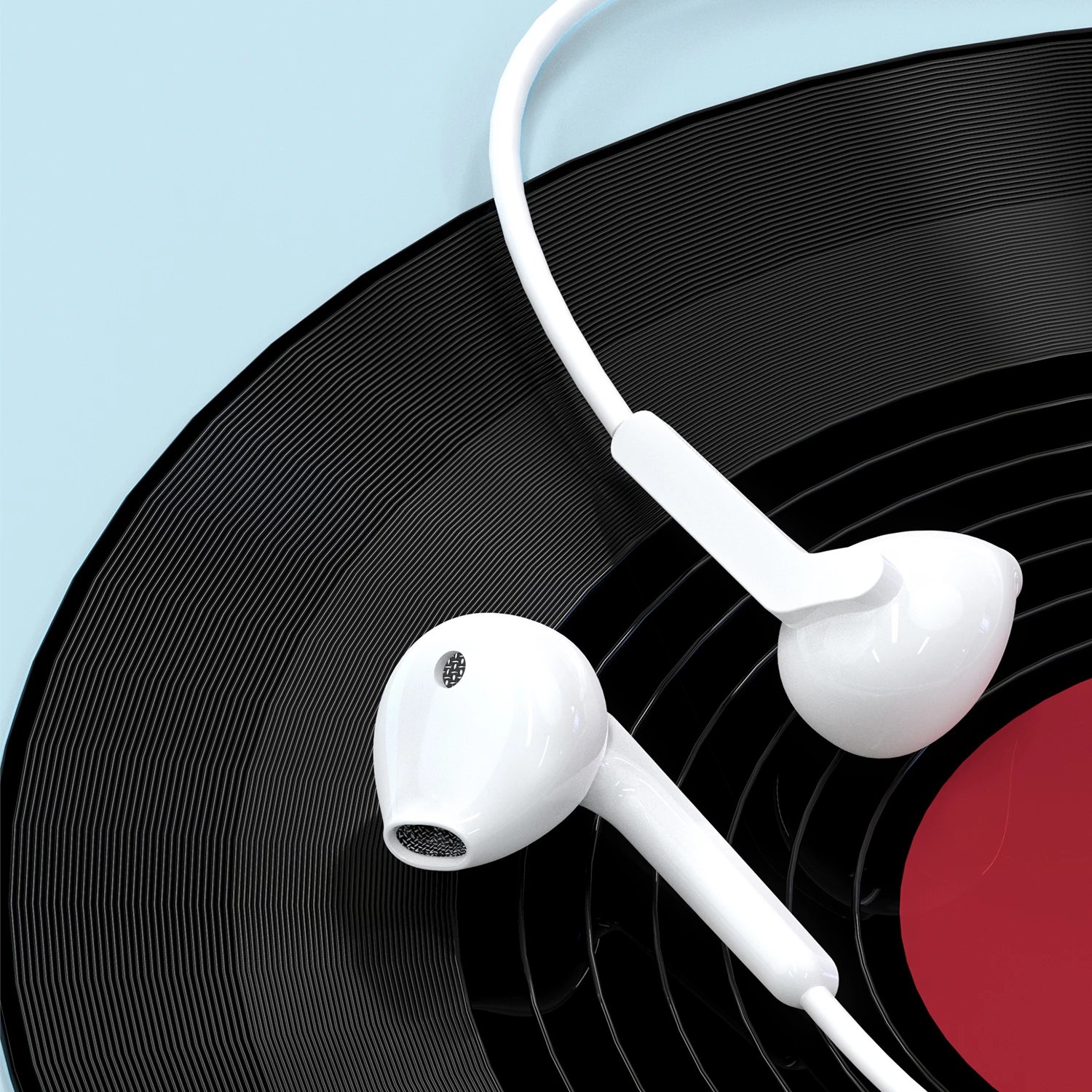 Kufje Dudao X3C me kabllo, USB-C, 1.2m, të bardha