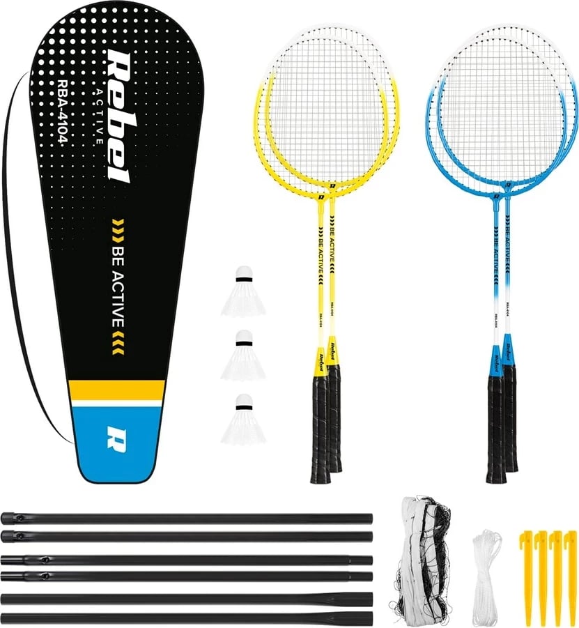 Set badminton Rebel Active me rrjetë