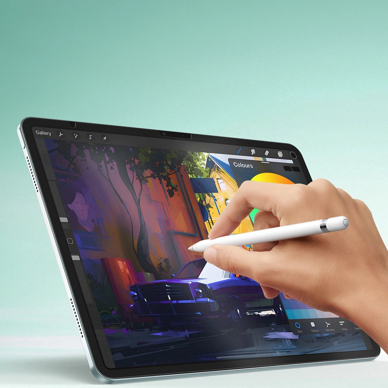 Mbrojtës ekrani paperlike Dux Ducis Naad për iPad Air 11" (2024/2025), kornizë e zezë