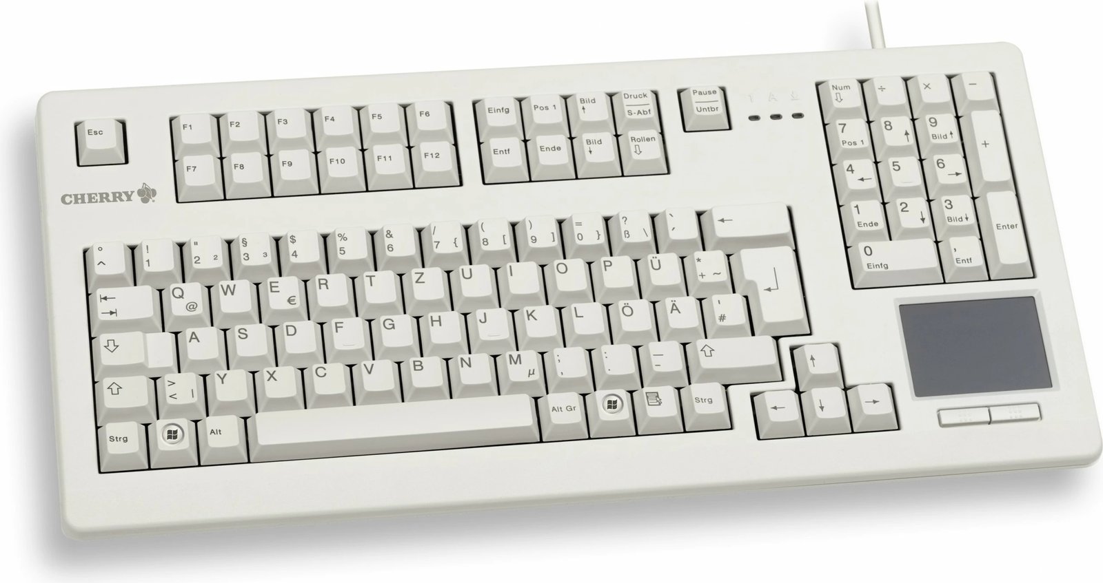 Tastierë Cherry TouchBoard G80-11900, Full-size, Mekanike, USB, Gri