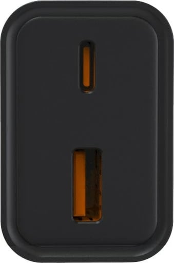 Karikues rrjeti Maxcom LAD 30W USB A+C, i zi