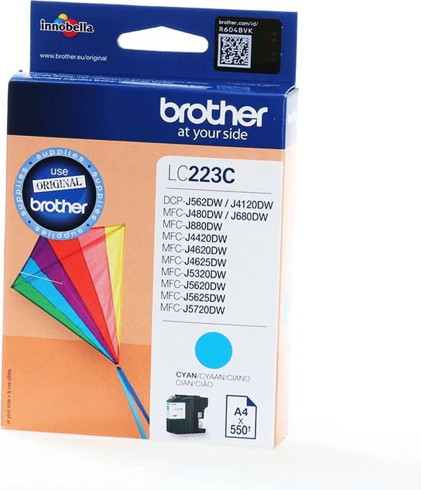 Kartutxh boje, Brother, LC223C, 5.9 ml, deri 550 faqe, cyan