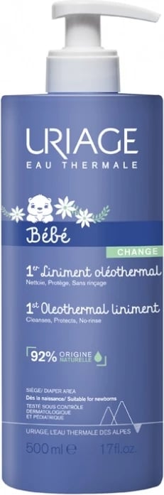 Krem për zonën e pelenave URIAGE Bebe 1st Oleothermal Liniment 500ml