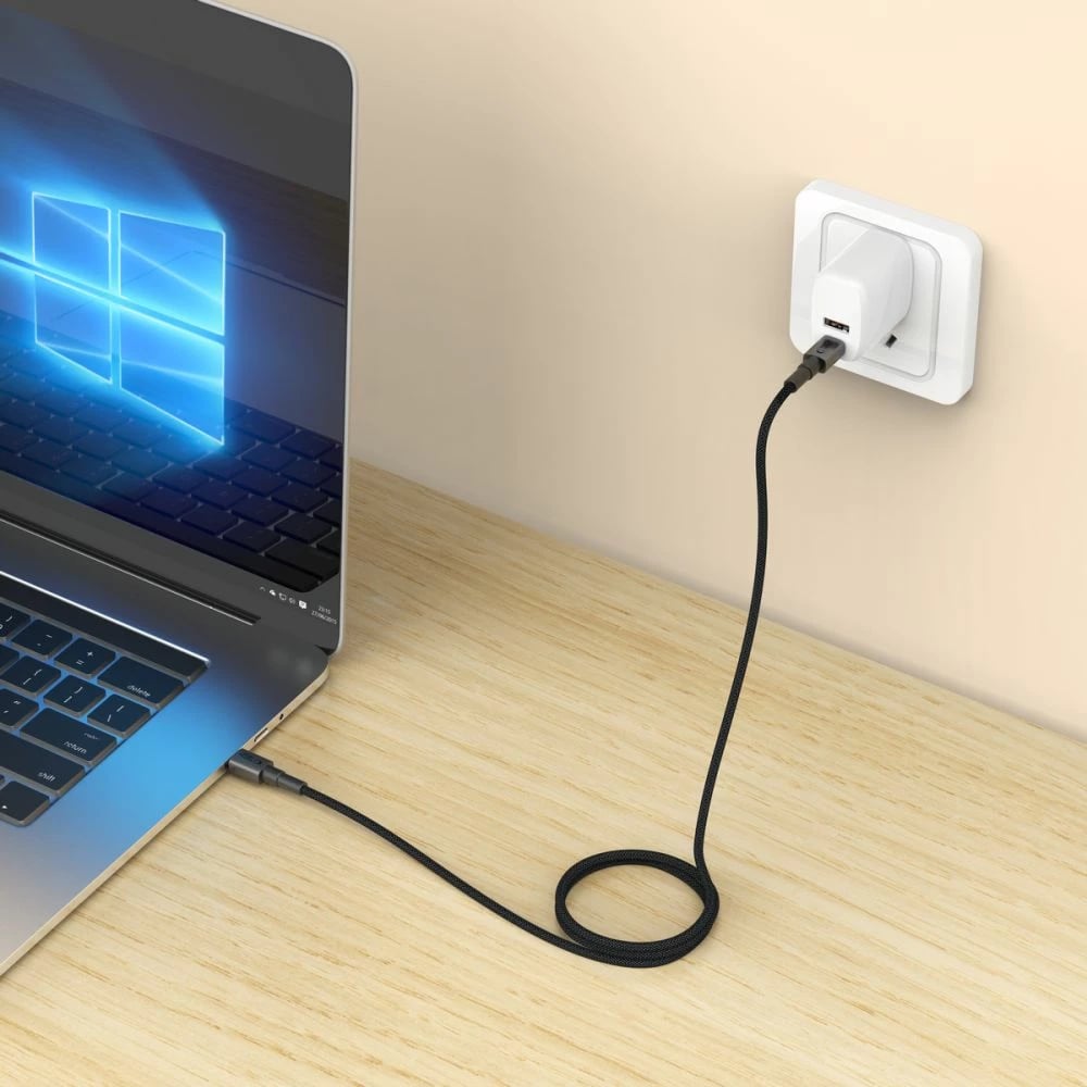 Kabllo USB-C Tech-Protect UltraBoost DNA, 100cm, 100W, Gri