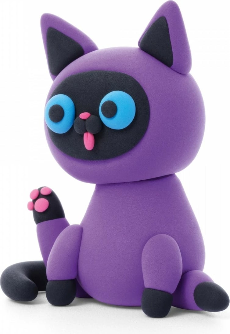 Set plasteline Hey Clay HCL15023 15 kanaçe 10 ngjyra krijim 6 figurina me aplikacion ajro-thajëse për 3+