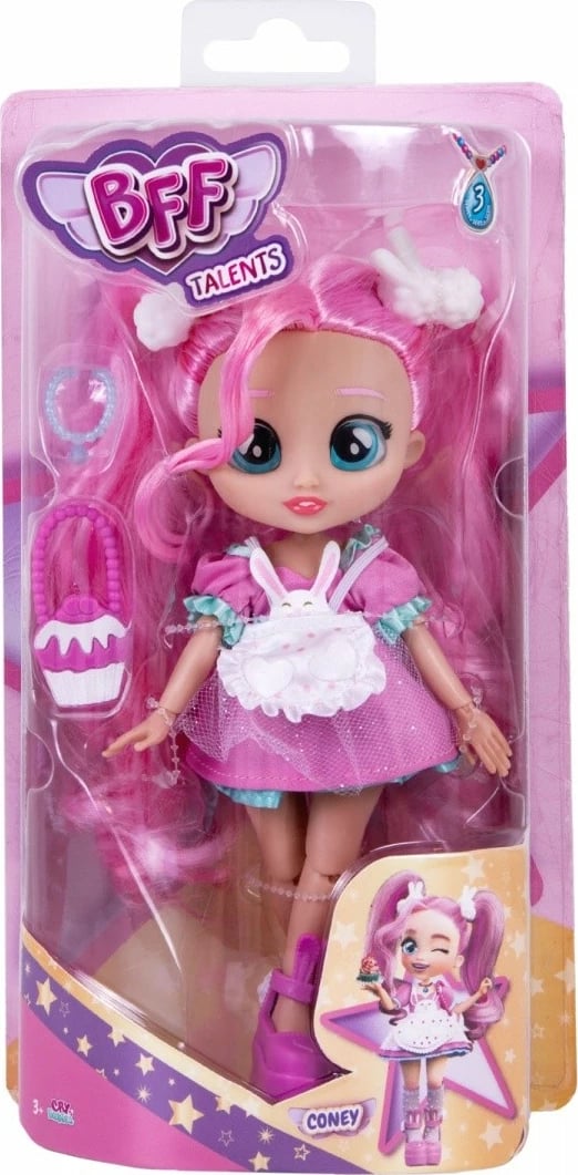 Kukull Cry Babies BFF Chef Coney, Tm Toys, 20 cm, Rozë
