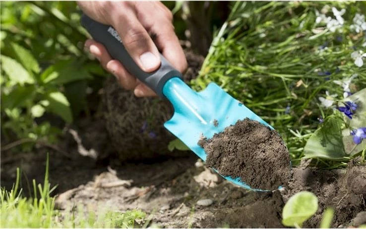 Lopatë për lule Gardena Blumenkelle, plastike dhe metal, ngjyrë kaltër