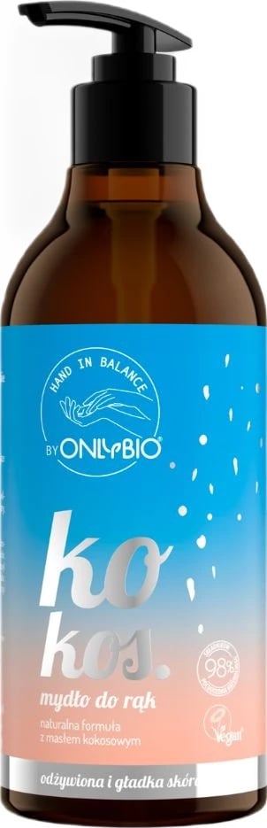 Sapun për duar për femra OnlyBio Hand In Balance Coconut, 400ml
