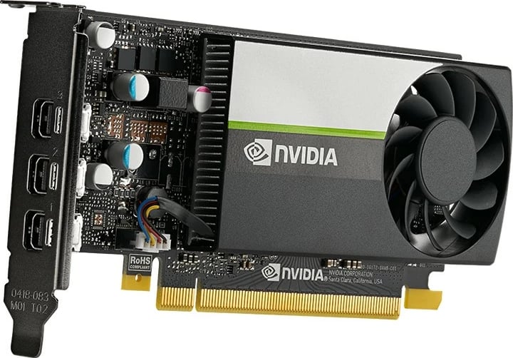 Kartelë grafike PNY VCNT400-4GB-PB, T400, 4 GB, GDDR6, PCI Express x16 3.0, e zezë