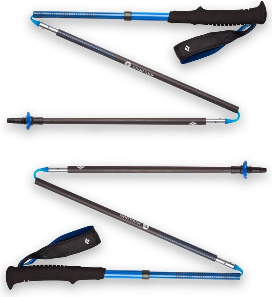 Shkop trekking Black Diamond Distance Carbon Z-Pole, 130 cm, i palosshëm, Unisex, Zi