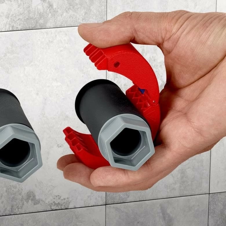 Prerës kabllosh Knipex BiX, plastikë/çelik inox, 5 cm, kuq