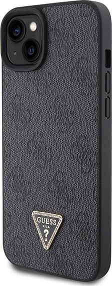 Mbështjellës Guess GUHCP15MP4TDSCPK për iPhone 15 Plus 6.7", Crossbody 4G Metal Logo, i zi