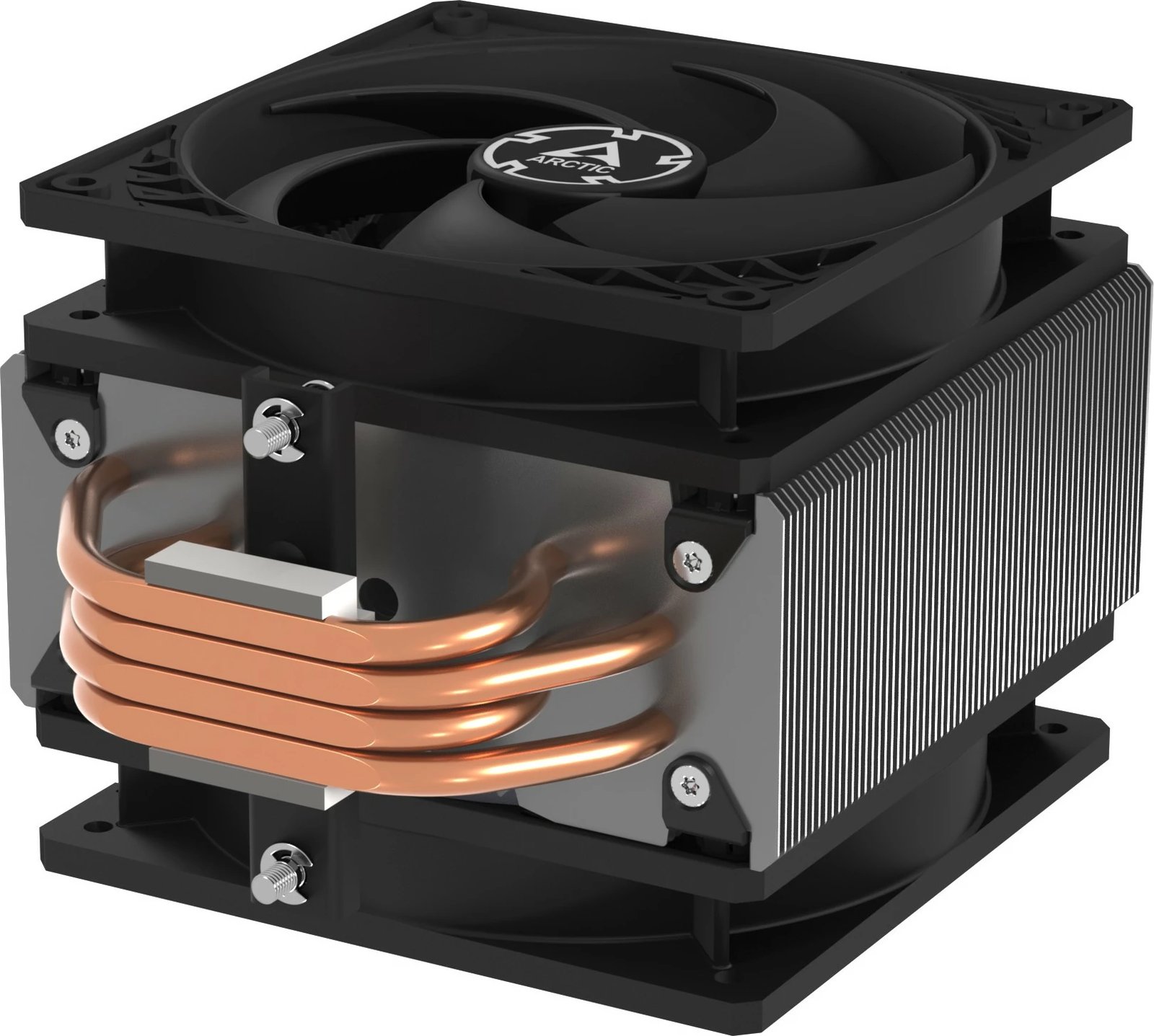 Kuler për CPU ARCTIC Freezer 36, Air cooler, 12 cm, 200-1800 RPM, Ngjyrë e zezë, argjend