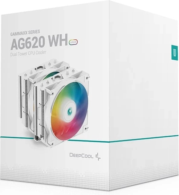 Ftohës Procesori DeepCool AG620 WH ARGB, 12 cm, Bardhë