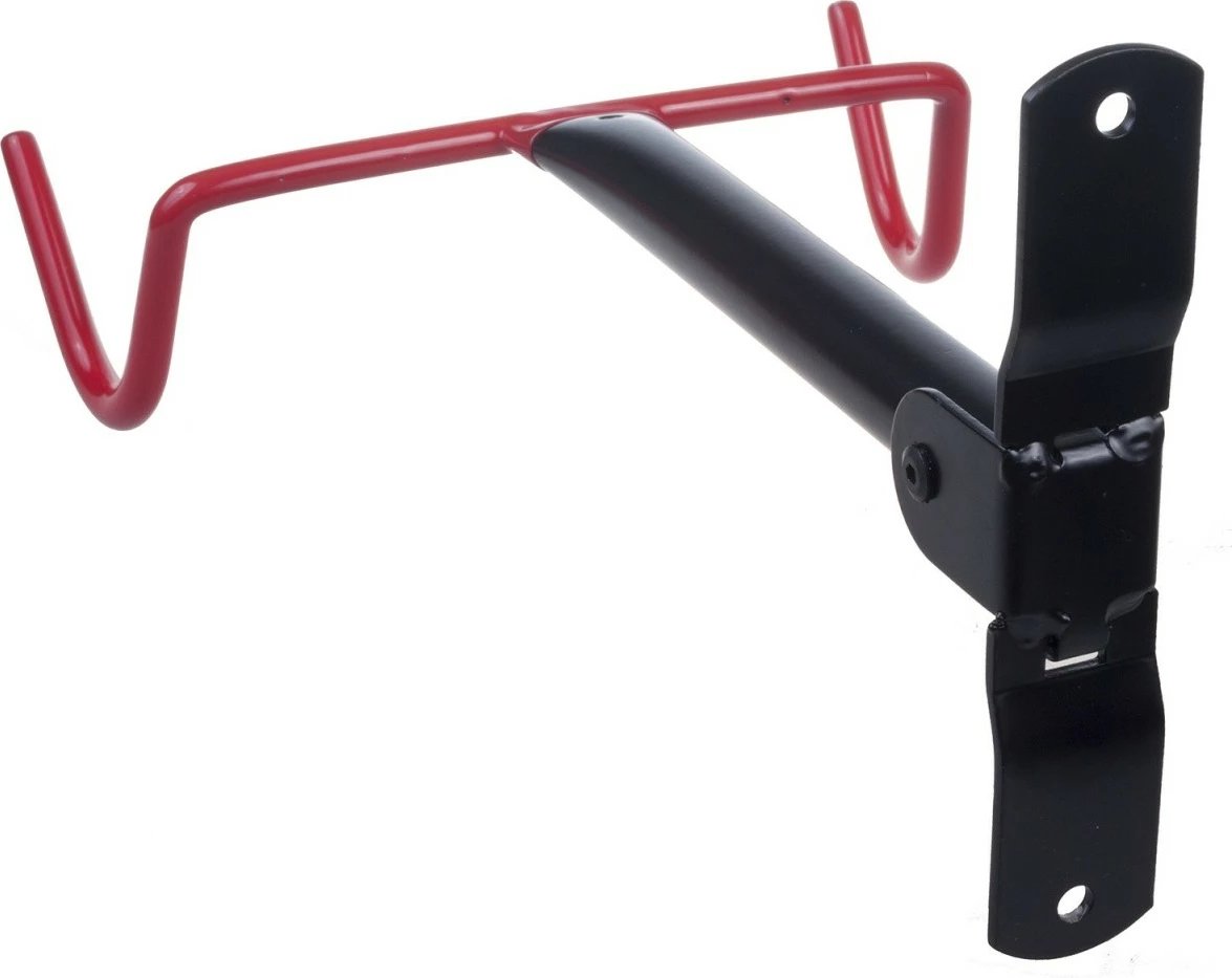 Mbajtës muror horizontal për biçikletë Maclean MC-430, çelik, 30kg, zi/kuq