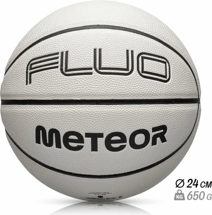 Top basketbolli Meteor, i bardhë