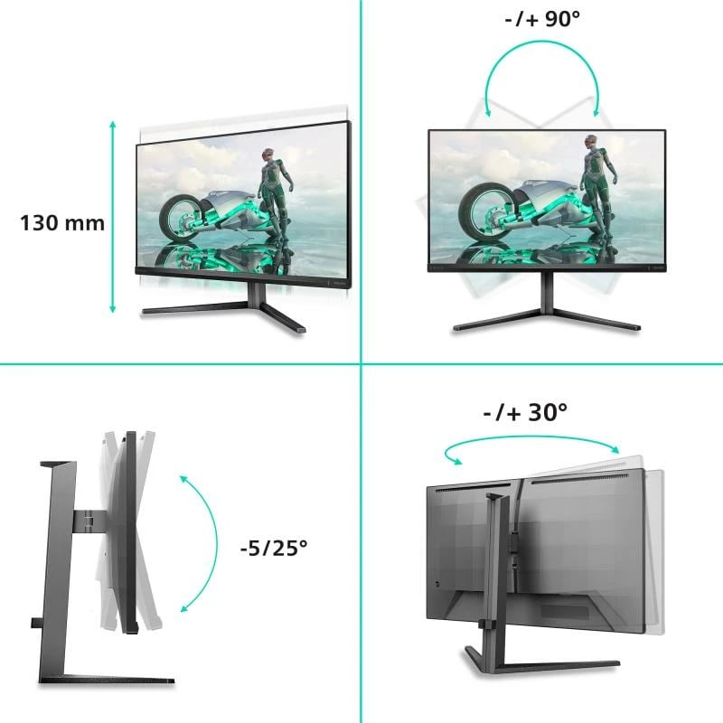 Monitor gaming, Philips Evnia 27M2N3800A, 27", 4K 160 Hz / FHD 320 Hz