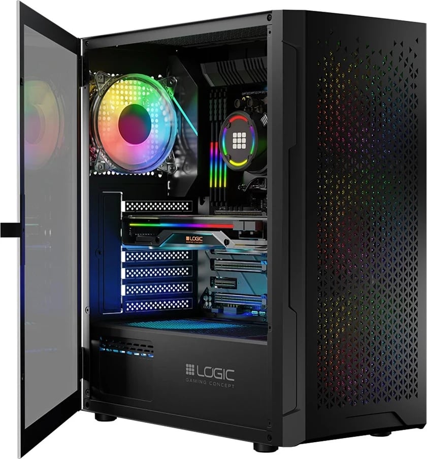 Kasë LOGIC ARAMIS ARGB MINIDI USB 3.0, e Zezë Kasë LOGIC ARAMIS ARGB MINIDI USB 3.0, e Zezë