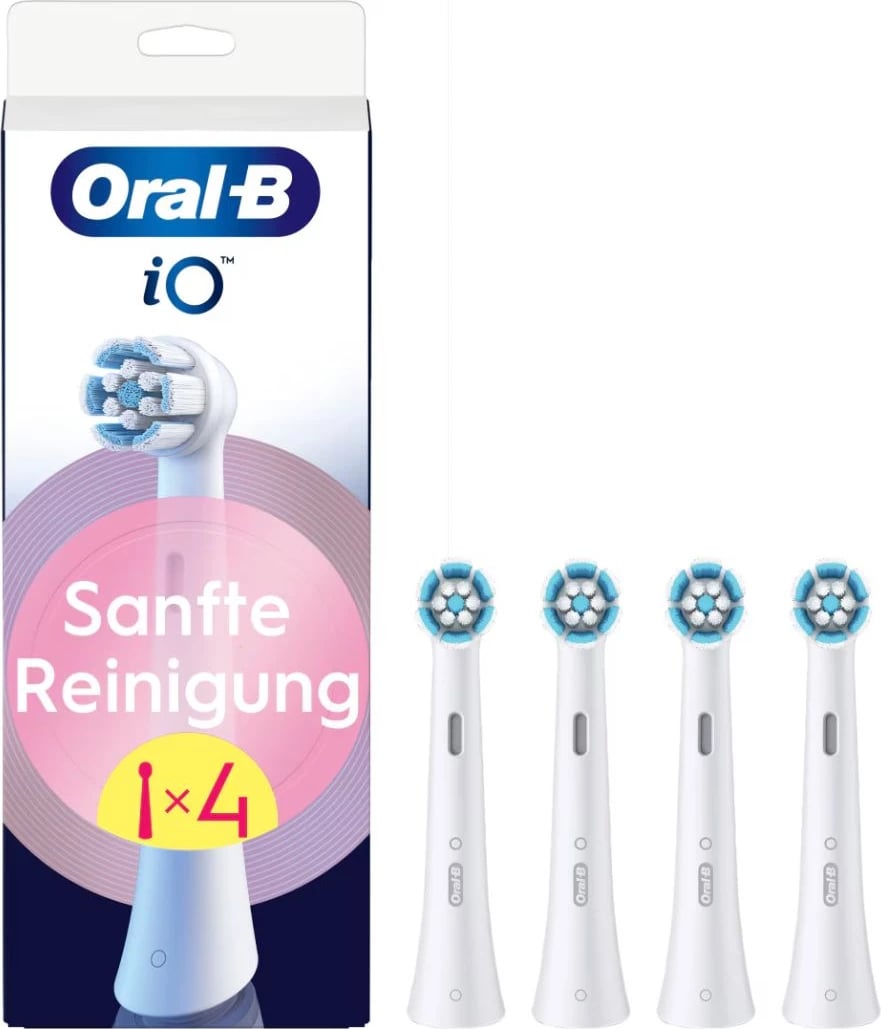 kokë furçe dhëmbësh sonike, Oral-B, iO Gentle Clean 8700216194877, e bardhë, 4 copë