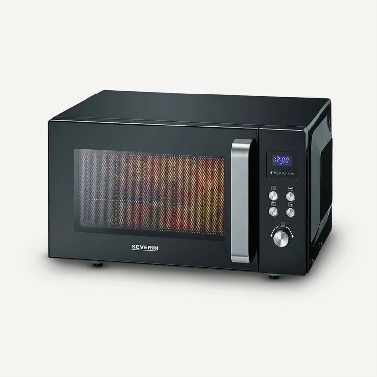 Mikrovalë grill Severin MW 7763, 25 L, 900 W, LED, e zezë/argjendtë