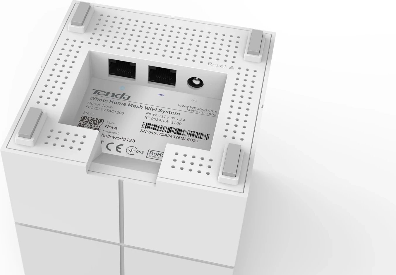 Router Tenda Nova MW6 Dual-band Wi-Fi 5 Bardhë