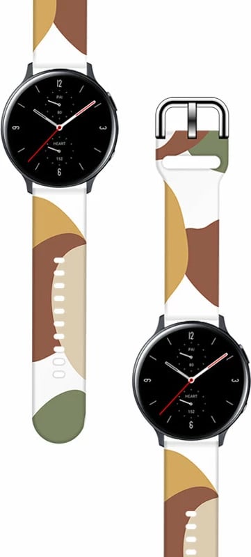 Rrip silikoni për orë Samsung Galaxy Watch 46mm, Hurtel, model Moro Band, 22mm, shumëngjyrësh