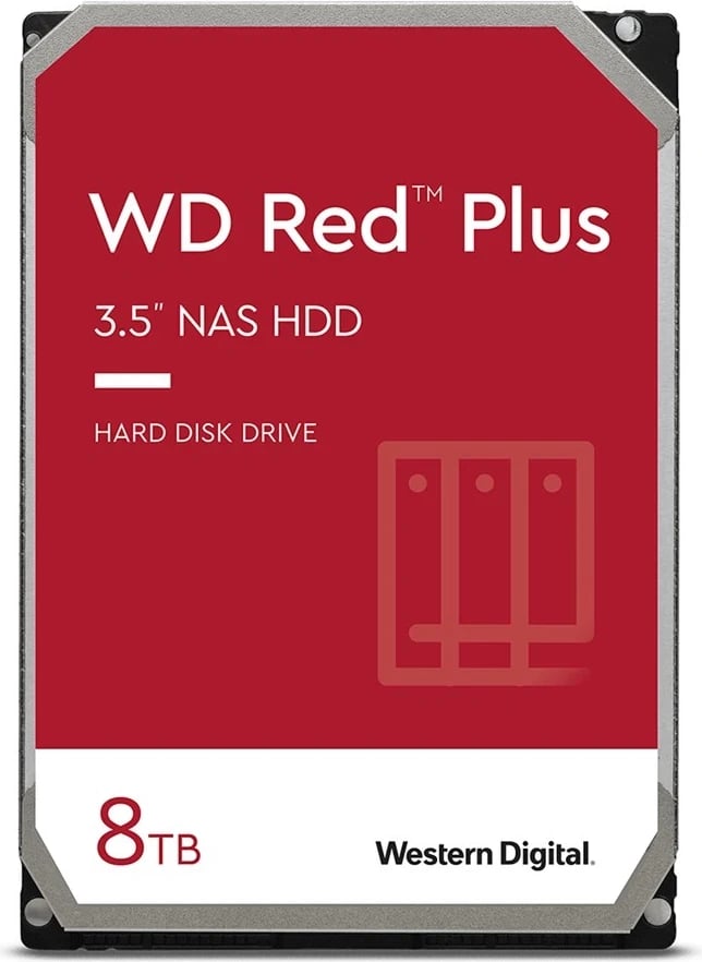 Hard Disk Western Digital Red Plus 3.5" 8 TB Serial ATA III