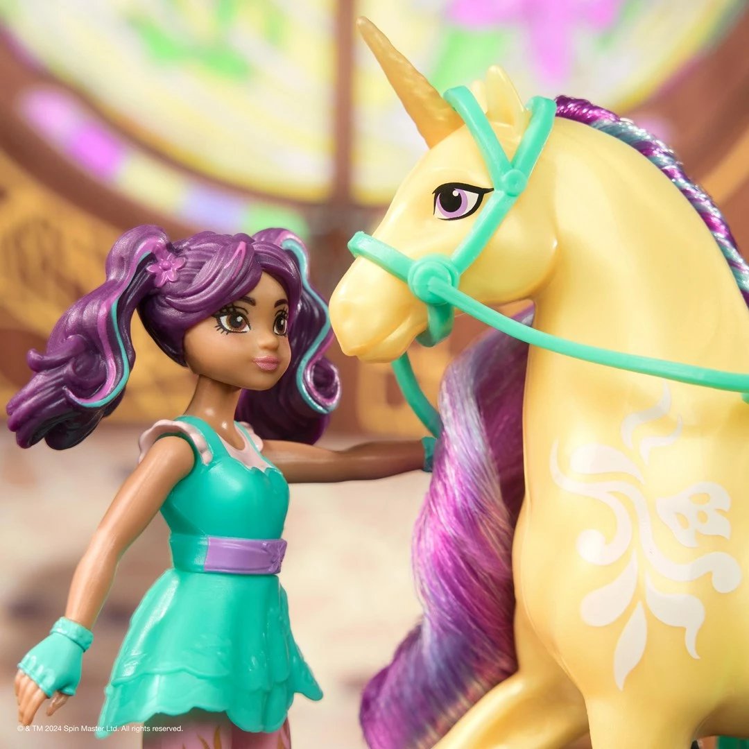 Lodër SPIN MASTER Unicorn Academy Ava & Leaf, multingjyrëshe