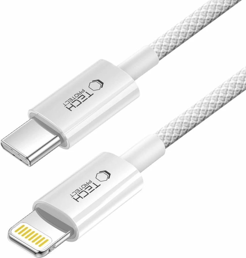Kabllo karikimi Tech-Protect UltraBoost, USB-C në Lightning, 100 cm, Gri
