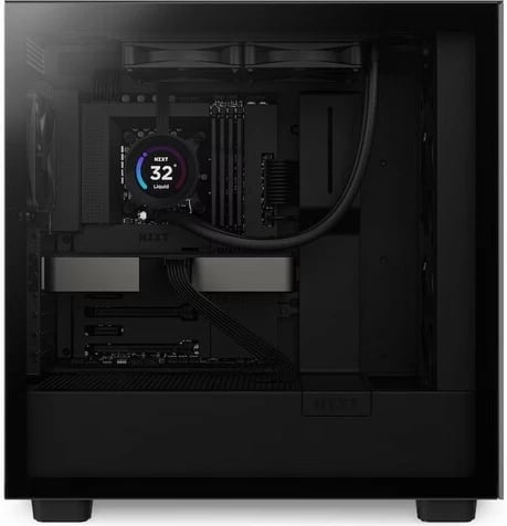 Ftohës me ujë NZXT Kraken Elite 240 LCD, RL-KN24E-B1, 2x12cm, Ekran LCD, i zi
