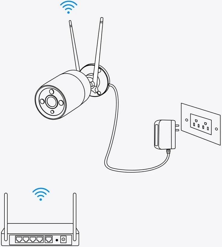 Kamerë sigurie Reolink W320-B, 5MP, Wi-Fi 2.4/5 GHz, Detektim person/automjet/kafshë, Natë 30m