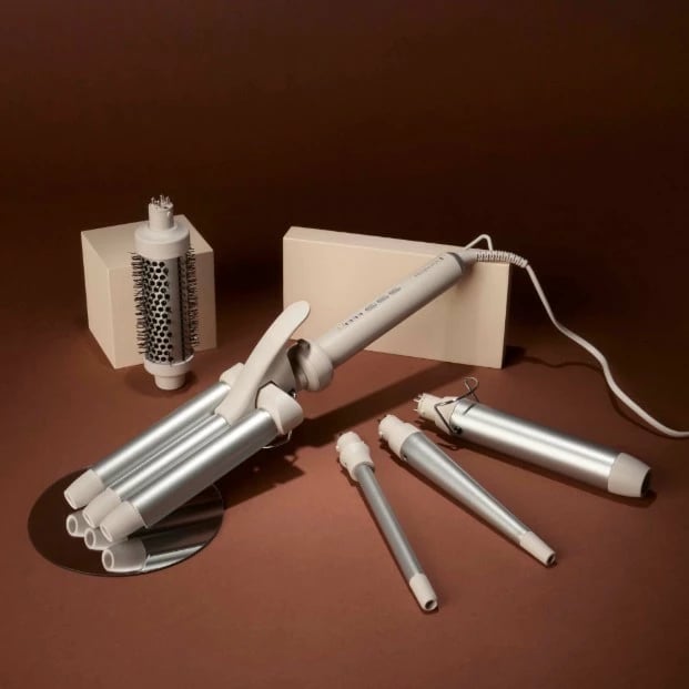 Set stilimi flokësh 5-në-1 Remington CI41MS5, qeramik, bezhë