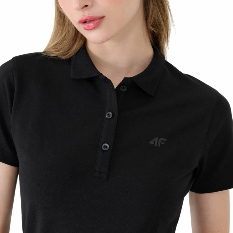 Maicë polo për femra 4F, e zezë