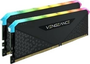 RAM Memorje Corsair Vengeance RGB RS, 32GB (2x16GB), DDR4, 3600MHz, CL18, e zezë