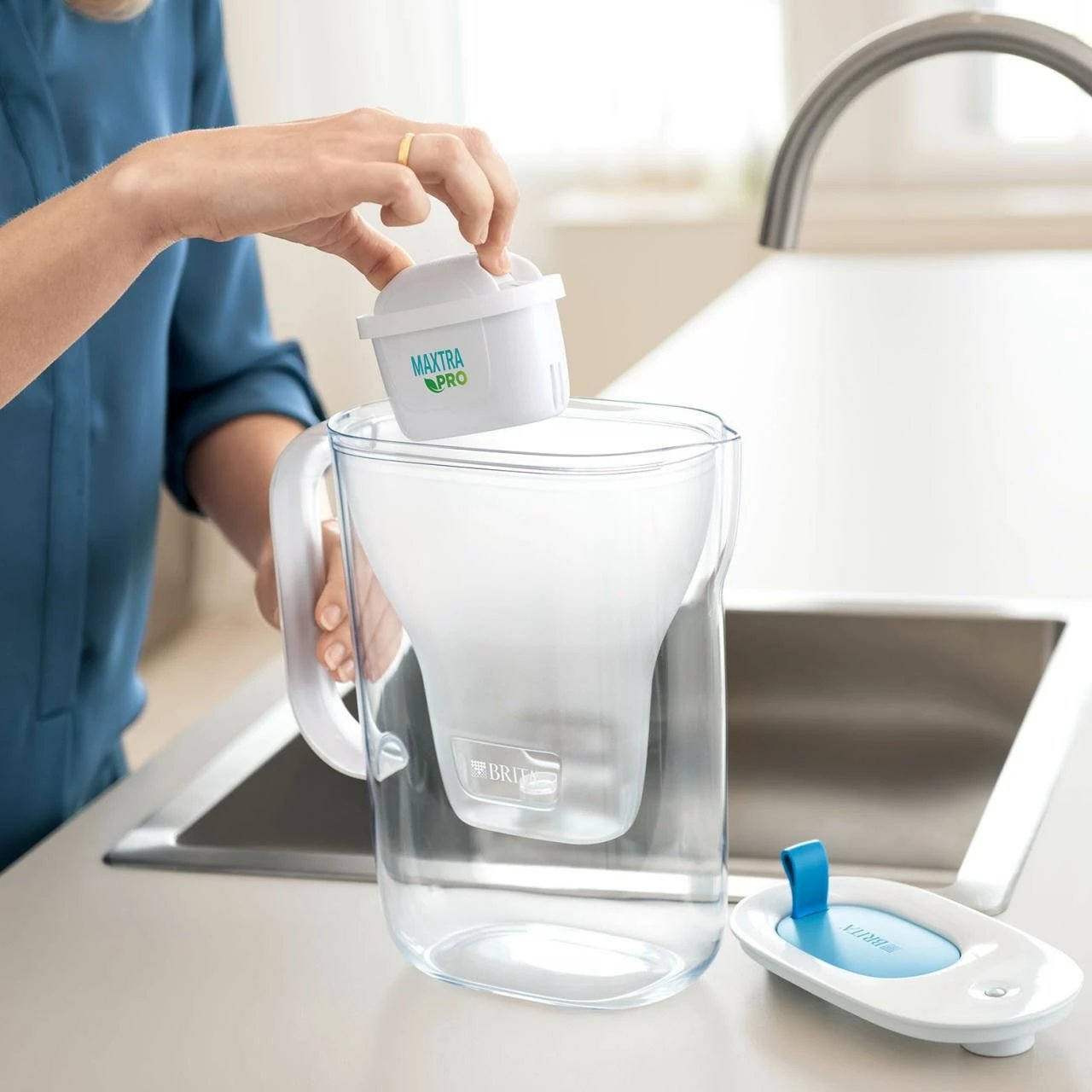Filtruese uji Brita Style eco, 2.4L, MAXTRA, plastikë, gjelbër/transparente Filtruese uji Brita Style eco, 2.4L, MAXTRA, plastikë, gjelbër/transparente