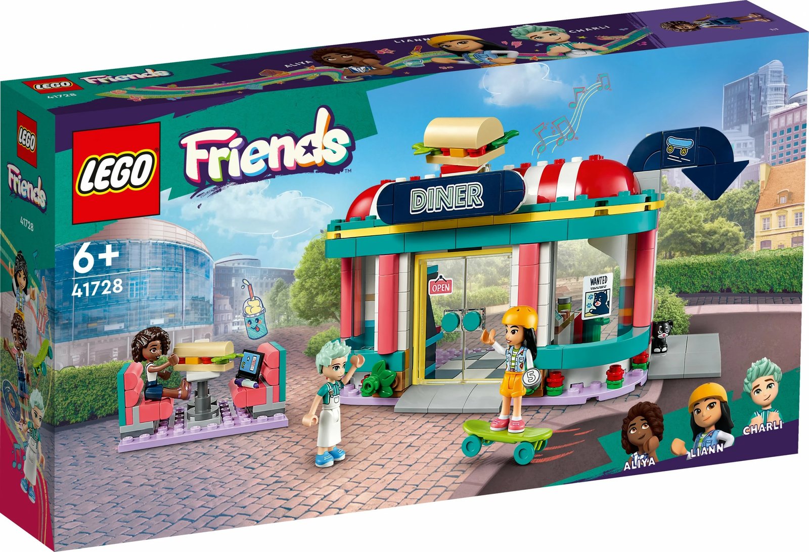 Set ndërtimi LEGO Friends 41728, restorant, shumëngjyrësh