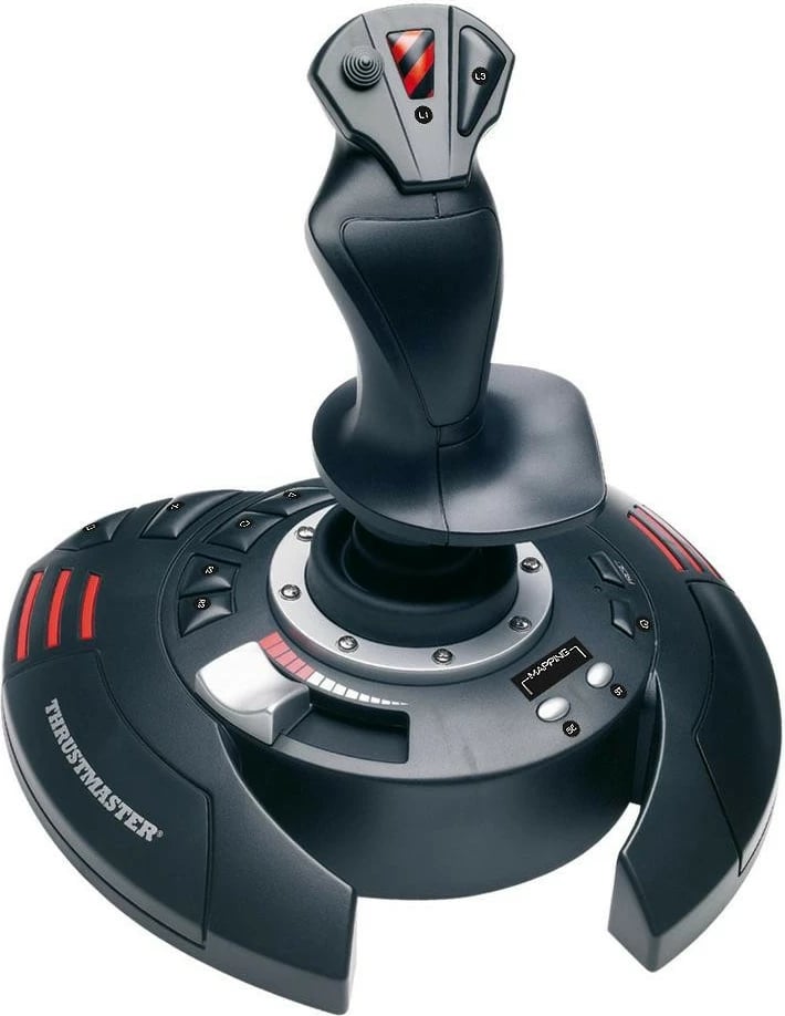 Joystick gaming, Thrustmaster T.Flight Stick X 4160526, pa kabllo, 12 butona, 4 bosht, USB, PC/PS3, e zezë