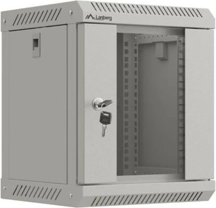 Kasë rrjeti Lanberg WF11-3306-10S, 6U, 10", xham, gri, montim në mur