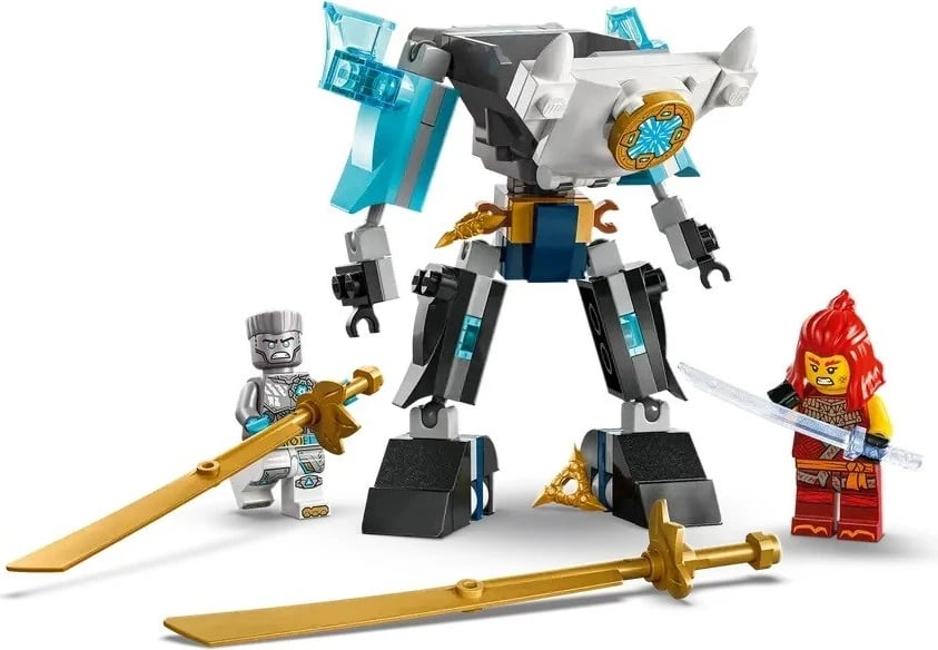 Set LEGO NINJAGO Zane's Battle Suit Mech 71827, 92 pjesë, me 2 minifigura