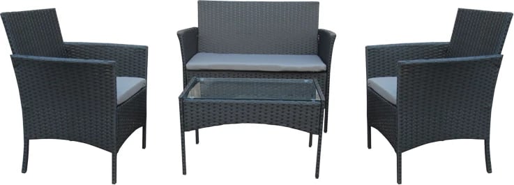 Set kopshti Calmness 4 pjesë, të zeza