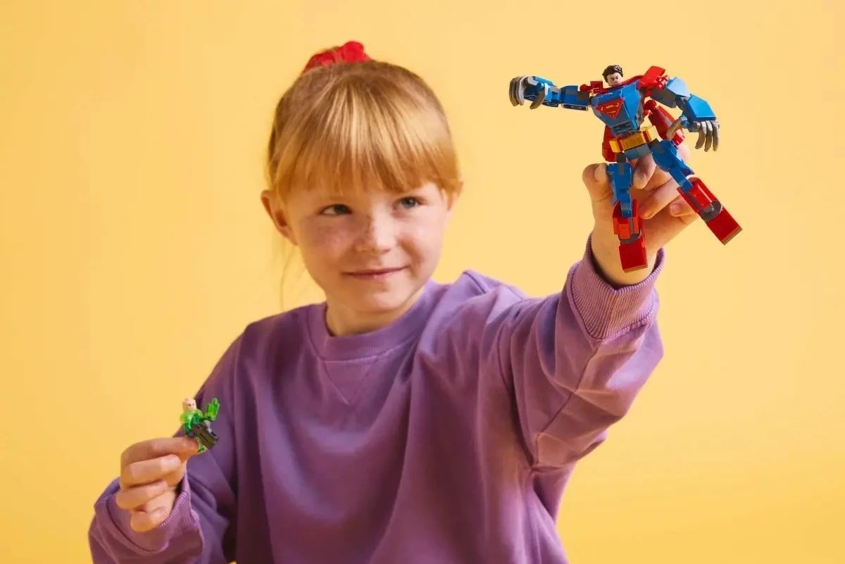 Set LEGO DC 76302 Superman Mech vs. Lex Luthor, për fëmijë 6+