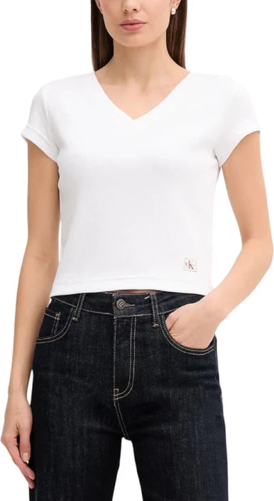Maicë Calvin Klein Jeans femra të bardhë