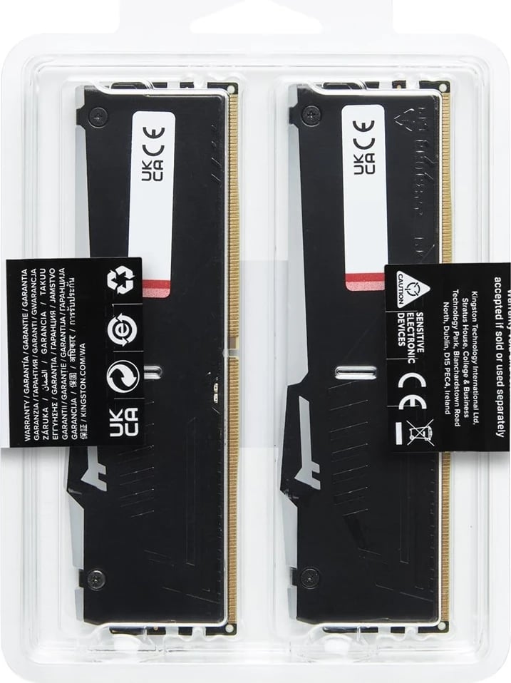 RAM Memorie Kingston Technology FURY RGB, 64GB DDR5, CL36 (2x32GB) 