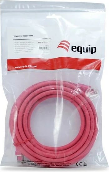 Kabllo rrjeti Equip Cat 8.1, 0.5m, S/FTP, RJ-45, e kuqe
