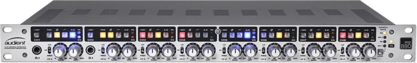 Preamplifikator mikrofoni Audient ASP880, 8 kanale, i zi