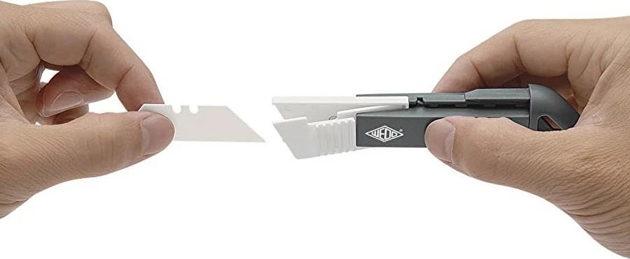 Prerës sigurie WEDO Cutter Safety Compact Keramik Cera-Safeline, plastikë, 145mm, antracit/bardhë