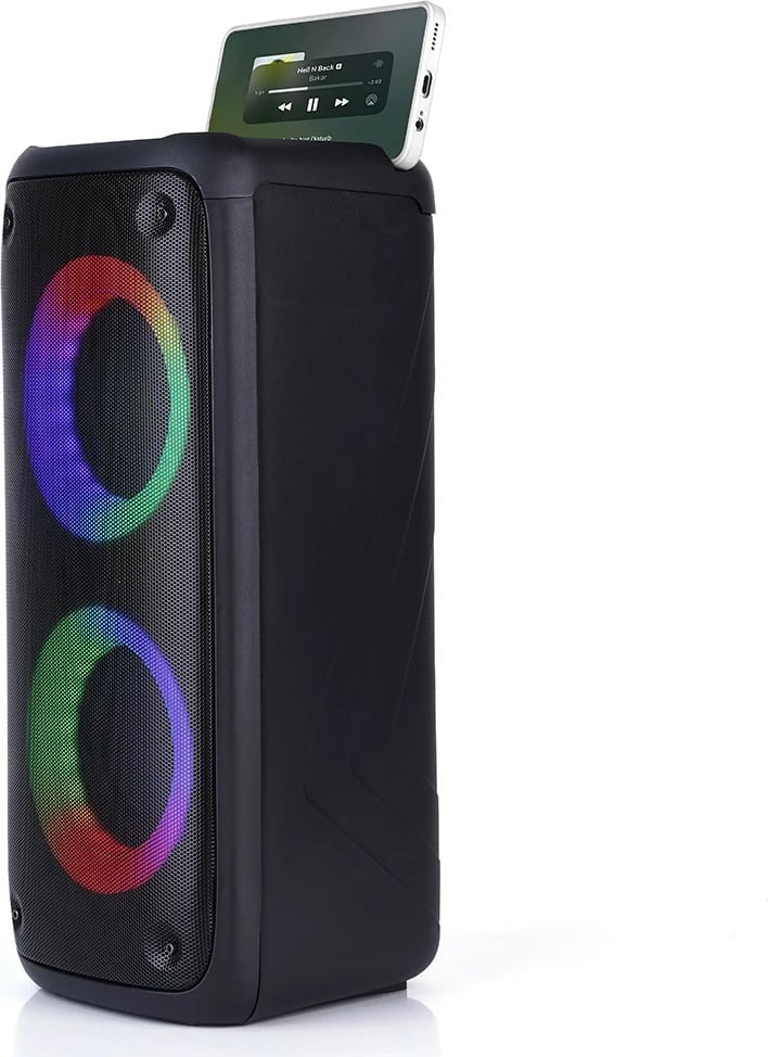 Altoparlant portativ Media-Tech FUNBOX BT MT3181, Bluetooth 5.0, 40W, RGB, me mikrofon, i zi