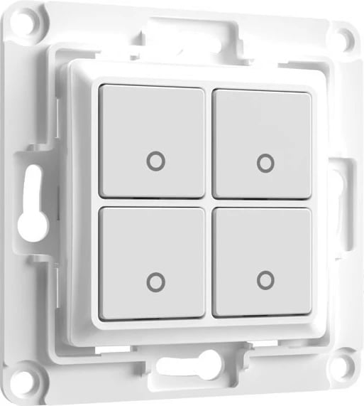 Switch muri Shelly 4 butona, Shelly 1, Shelly i4, Shelly 2.5, Shelly Plus Series, Bardhë