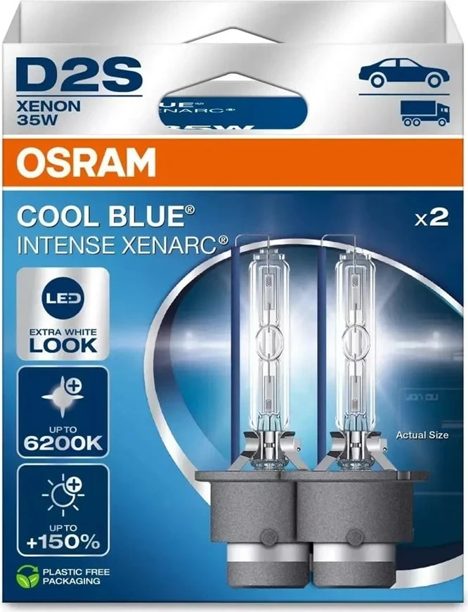 Llamba xenon OSRAM D2S Cool Blue Intense NextGen, 35W, 85V, 6200K, set prej 2 copë