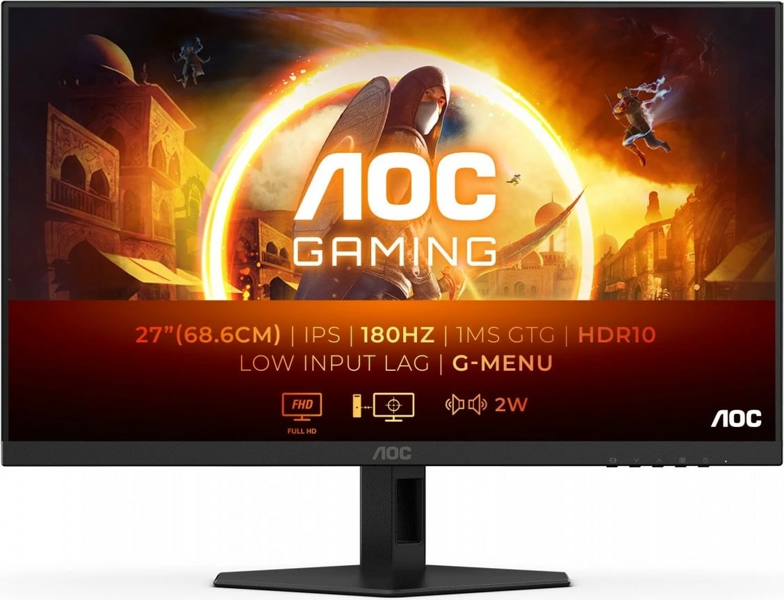 Monitor AOC 27G4XE, 27", IPS, 180Hz, FHD, i zi